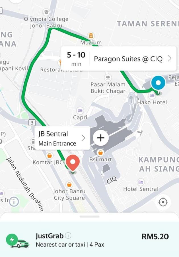Paragon Suites Studios With Private Jacuzzi Near Ciq Rts Johor Bahru Ngoại thất bức ảnh